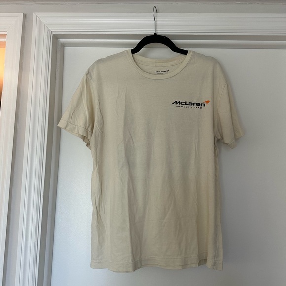 McLaren Cream Short Sleeve Men's Tee - Picture 1 of 2